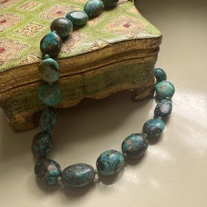 Kenneth Lane chunky vintage turquoise necklace